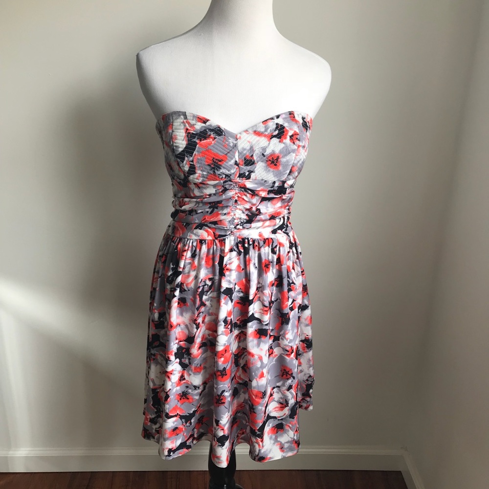 Parker Strapless Floral Corset Style Dress